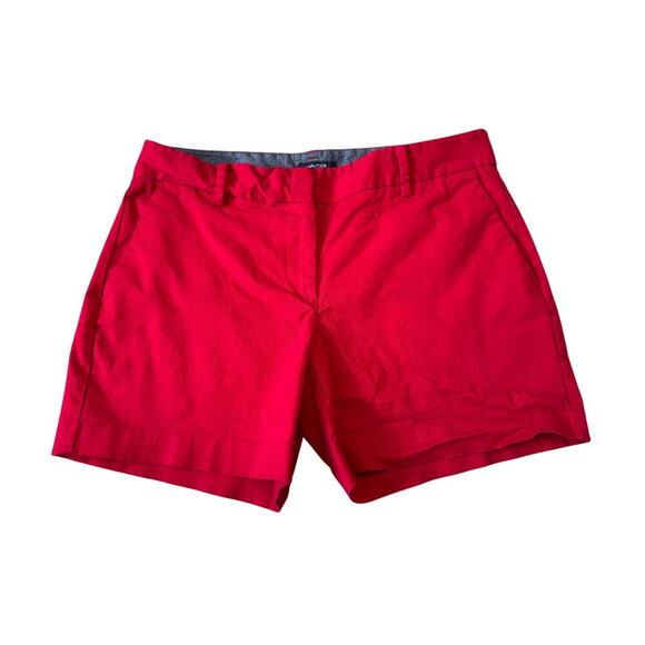 NAUTICA Red womens shorts, size 8, cotton blend - Picture 1 of 8